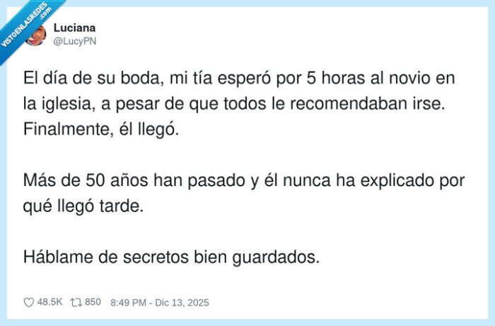 boda,espera,secreto,tiempo,familia