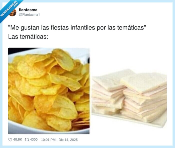 fiestas,temáticas,chips,tortillas,infantiles
