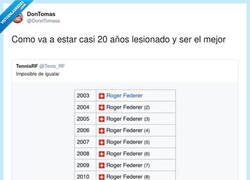 Enlace a Lo de Federer es de locos, por @DonnTomass
