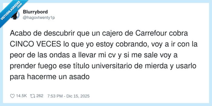 Carrefour,sueldo,universitario,trabajo,asado