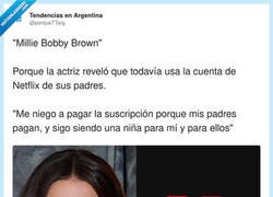 Enlace a Netflix cancelando cuentas seguro que no se atreve con la de los padres de Millie Bobby Brown, por @porqueTTarg