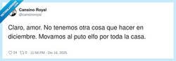 Enlace a La verdadera tradición navideña es odiar al elfo en familia, por @cansinoroyal