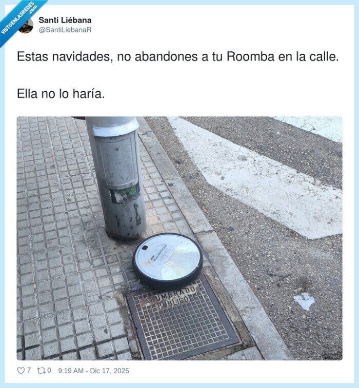 1710785 - La Roomba esperando a que vuelvas como si fuera la puerta de tu ex, por @SantiLiebanaR