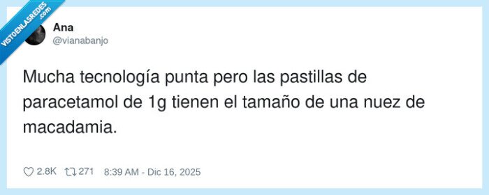 paracetamol,tecnolog&iacute;a,pastillas,macadamia,tama&ntilde;o