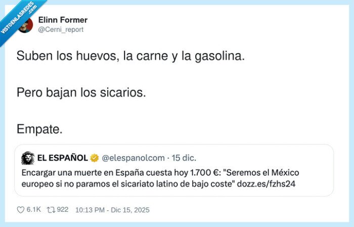 sicarios,huevos,carne,gasolina