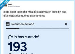 Enlace a LinkedIn: 193 días activo. SEPE: visto hace 2 minutos, por @xexu_fernandez