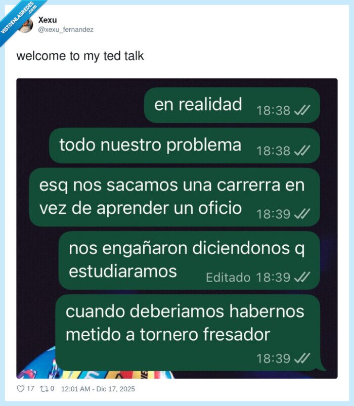 carrera,oficio,estudios,torno,fresado