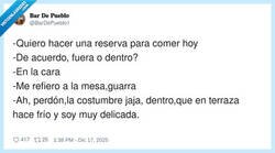 Enlace a Cuando confundes hacer una reserva con renovar el onlyfans, por @BarDePueblo1