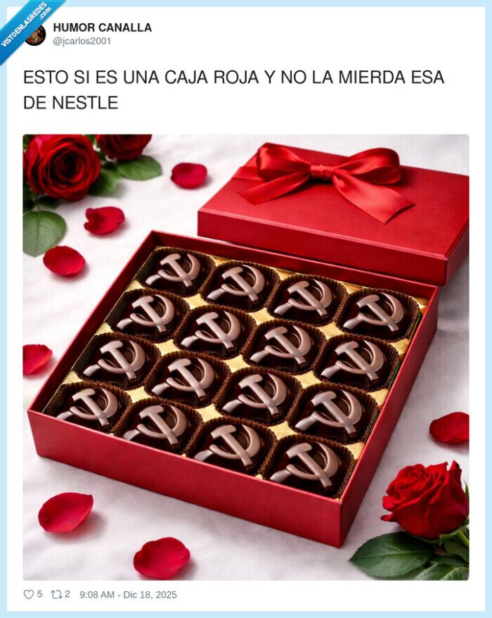 caja roja,chocolates,rosas,regalo,sarcasmo