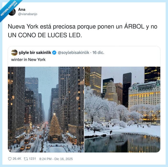 NuevaYork,Navidad,&Aacute;rbol,Nieve,Ciudad