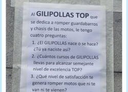 Enlace a Ojalá me quisieran en mi casa como este vecino odia al gilipolIas de las motos, por @etfelicitofill