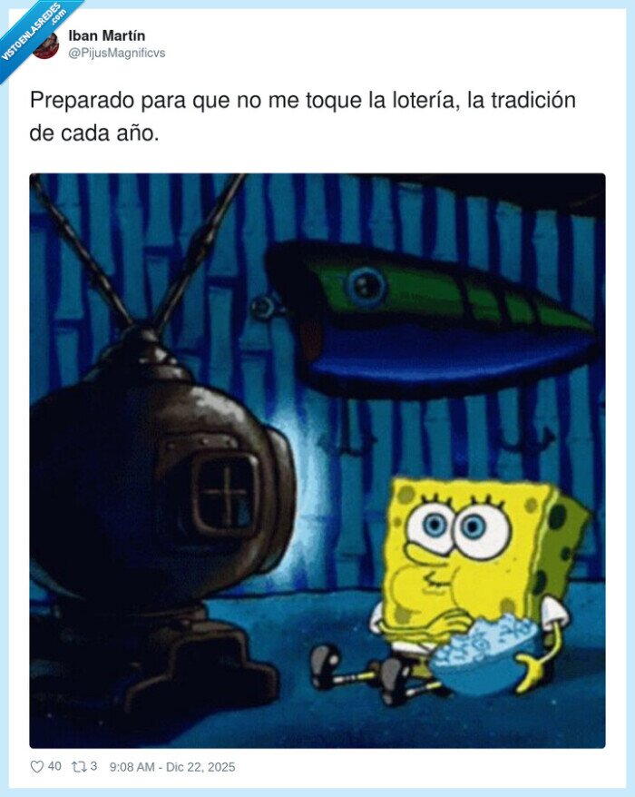 loter&iacute;a,tradicci&oacute;n,SpongeBob,preparado,a&ntilde;o