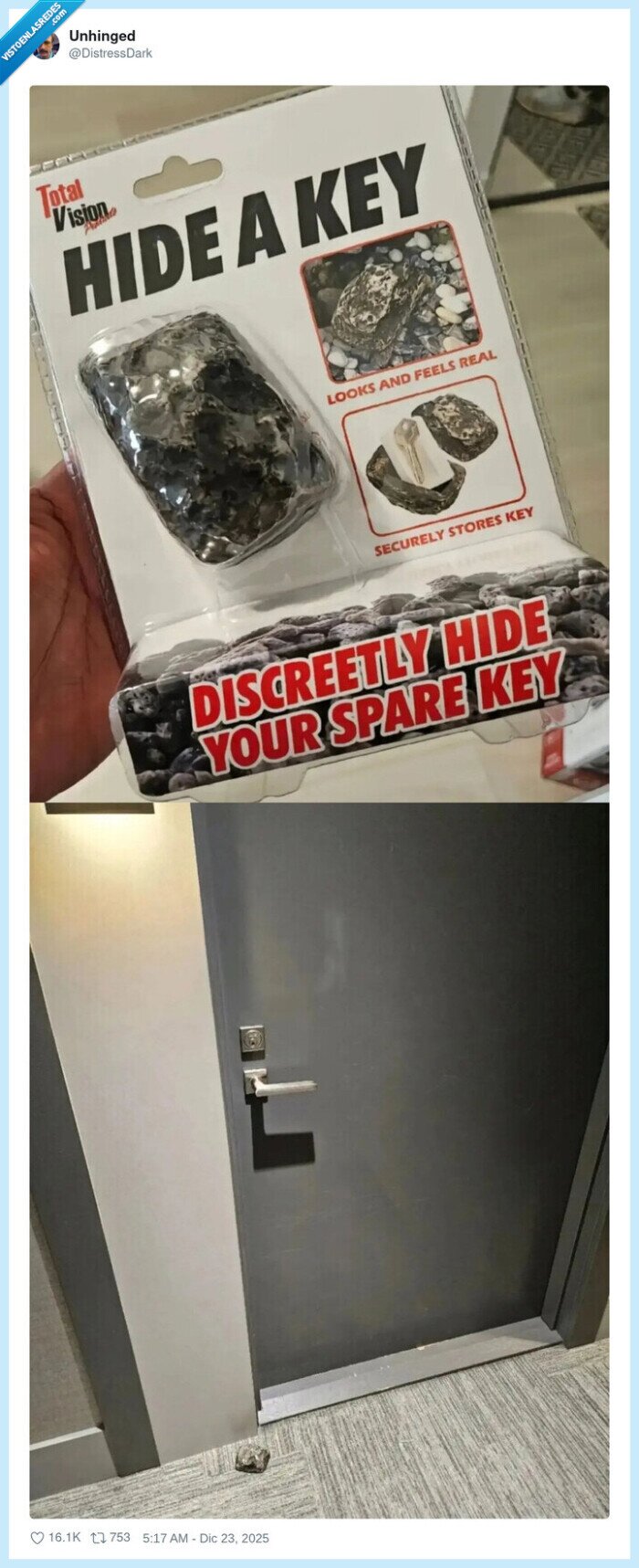 escondrecllave,rocafalsa,seguridadcasa,llaveescondida,discreci&oacute;n