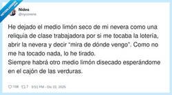 Enlace a Clase trabajadora es sacar un limón momificado de la nevera y que te dé más pena que no tocarte la lotería