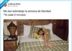 Enlace a Teletrabajo: 10% Excel, 90% estar tumbada pensando en el Excel, por @lamarujarubia