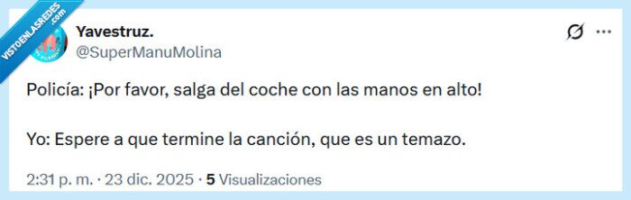 temazo,polic&iacute;a,veh&iacute;culo