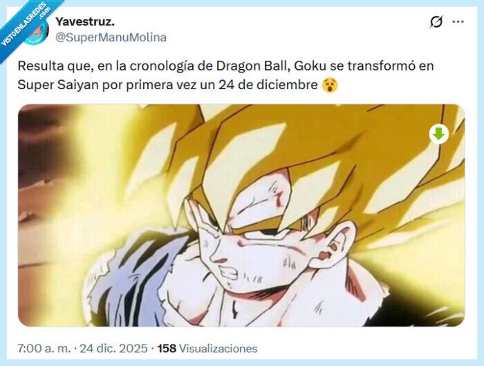 goku,super saiyan,dragon ball,24 de diciembre,nochebuena