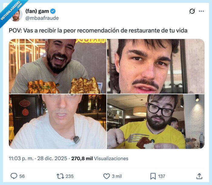 youtubers,foodies,recomendaciones,restaurantes,comer,peldanyos,cocituber,cenando con pablo,victor prous