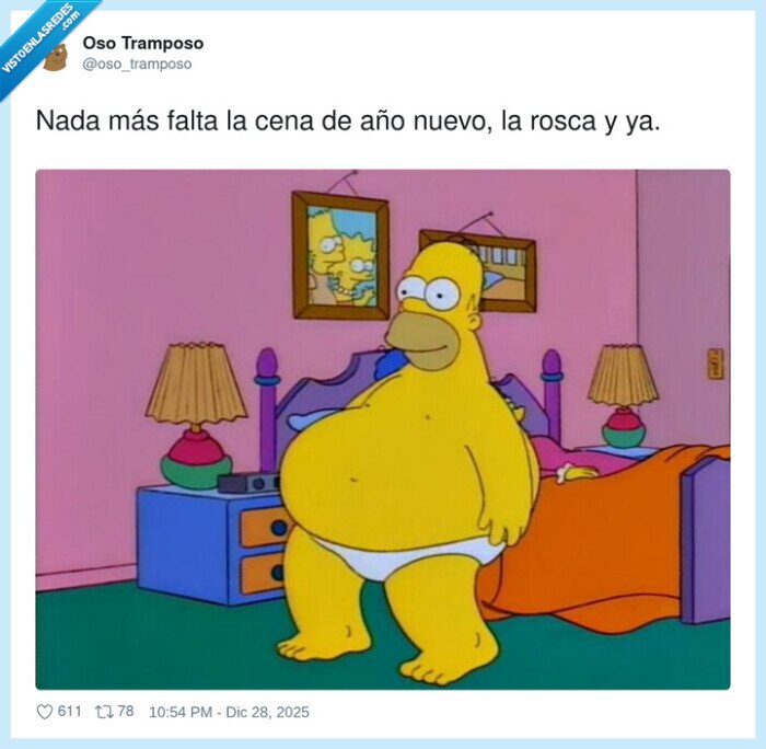 Homer,Navidad,Roscas,Cena,A&ntilde;oNUEVO
