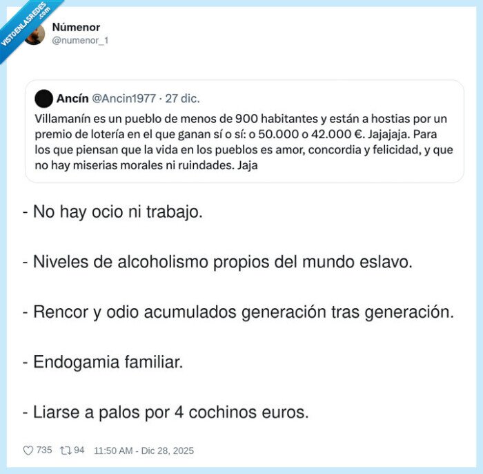 generaci&oacute;n,alcoholismo,endogamia,loteria,pueblo,villaman&iacute;n,familiar