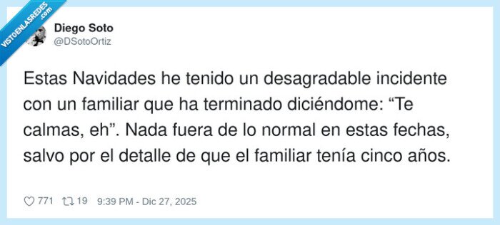 Navidades,familiar,ni&ntilde;o,calma,incidente