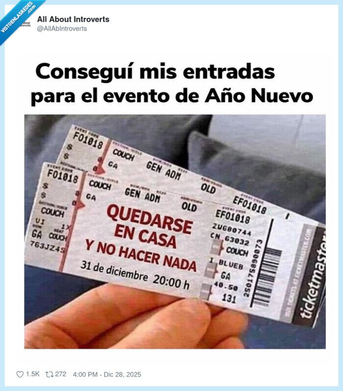 fin de a&ntilde;o,a&ntilde;o nuevo,ticket,quedarse en casa