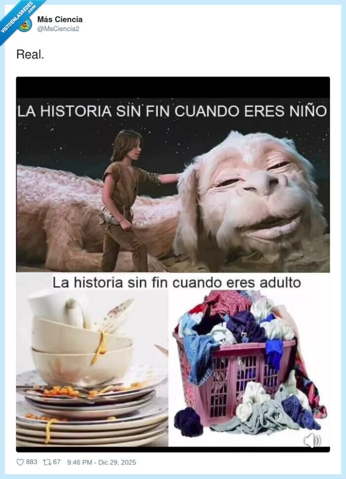 infancia,adultez,tareas,cacharros,ropa sucia