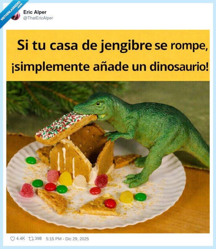 casaGalleta,dinosaurio,navidad,fallo,creativo