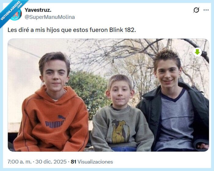 blink 182,malcolm,hijos