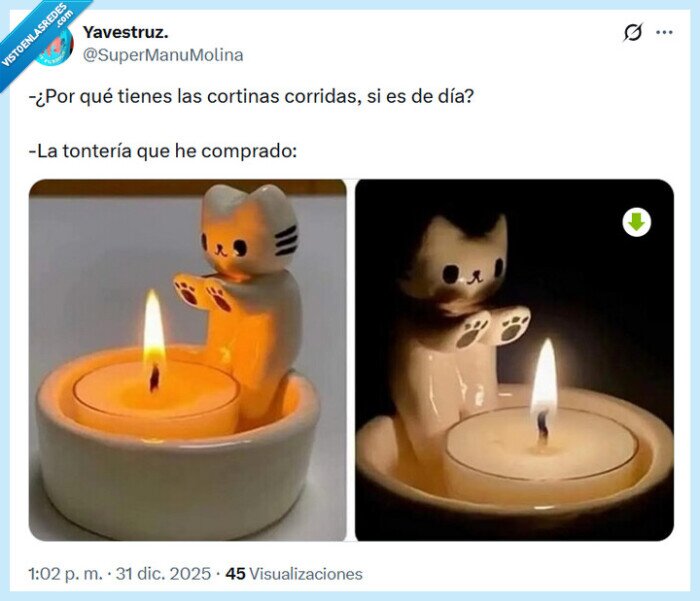 cortinas cerradas,vela