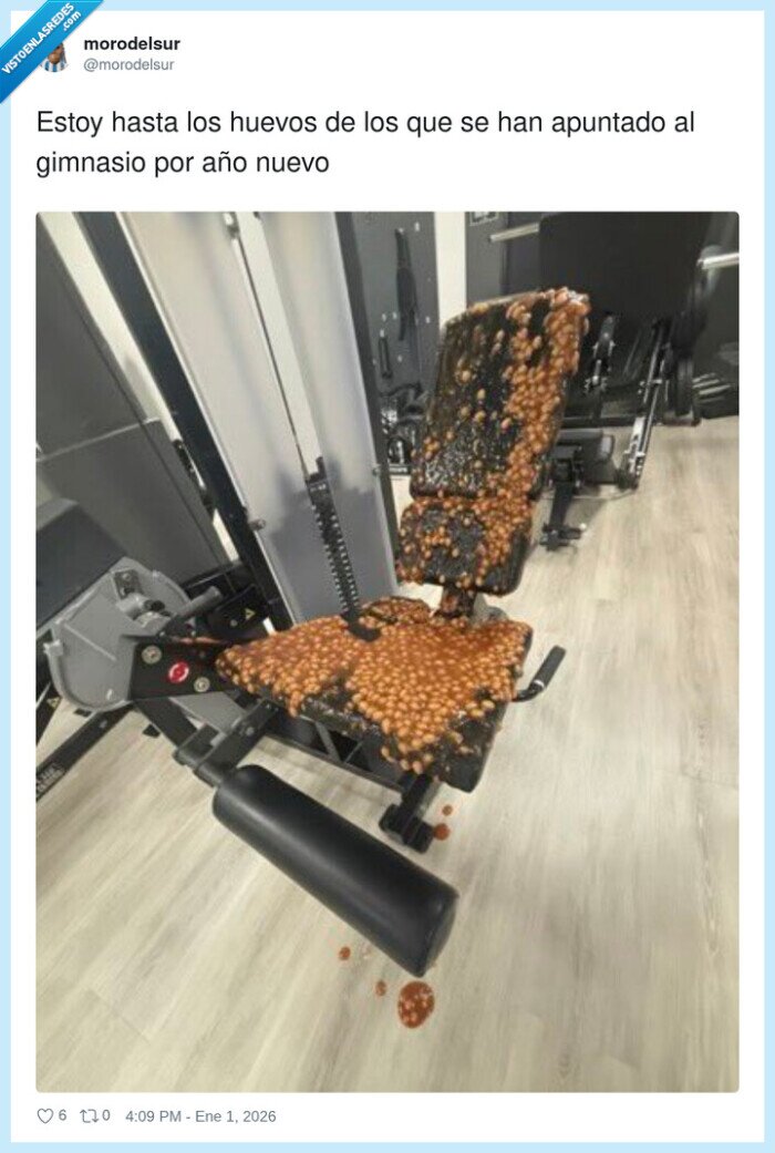 gimnasio,a&ntilde;o nuevo,silla,alubias,vomitar