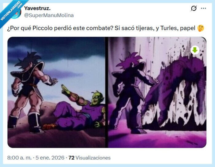 piccolo,dragon ball,piedra papel tijeras
