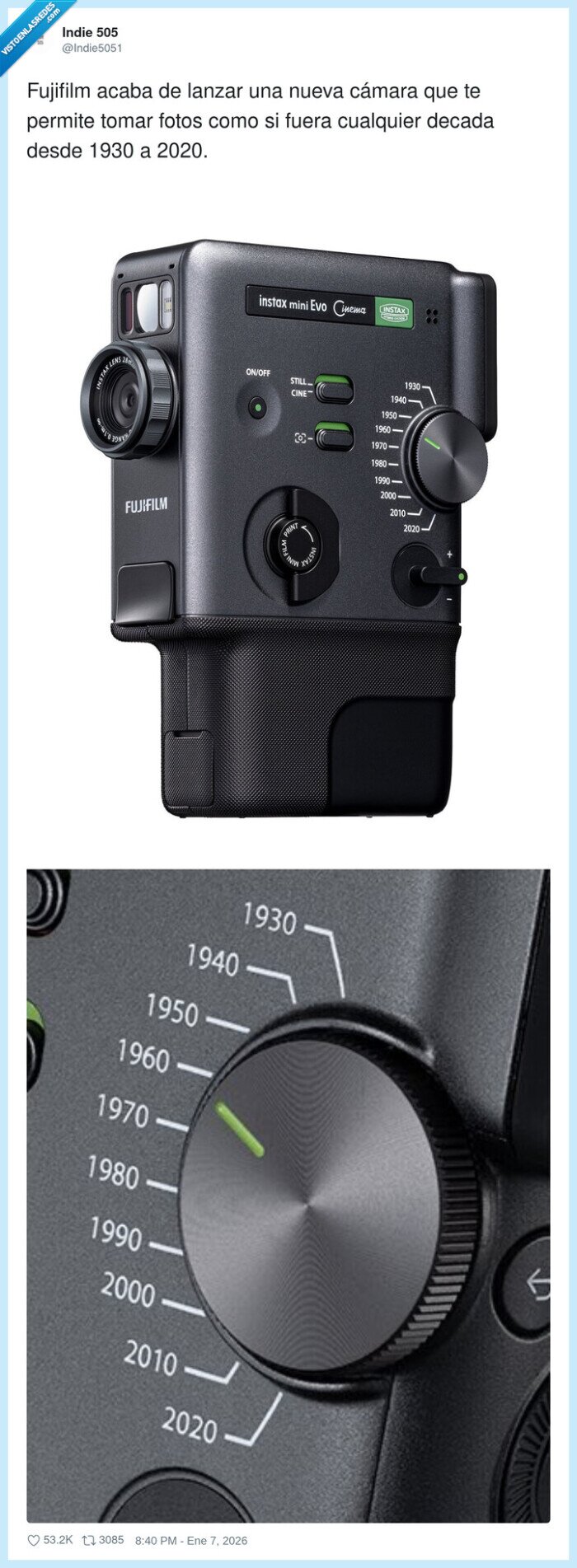 c&aacute;mara,Fujifilm,d&eacute;cada,fotograf&iacute;a,instax