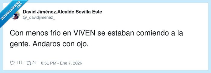 Sevilla,VIVEN,fr&iacute;o,peligro,alcalde