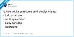 Enlace a La vida adulta: pagar por existir, cenar aire y dormir con ibuprofeno de postre, por @danielagbd_