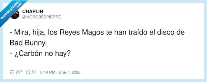 ReyesMagos,BadBunny,disco,carb&oacute;n