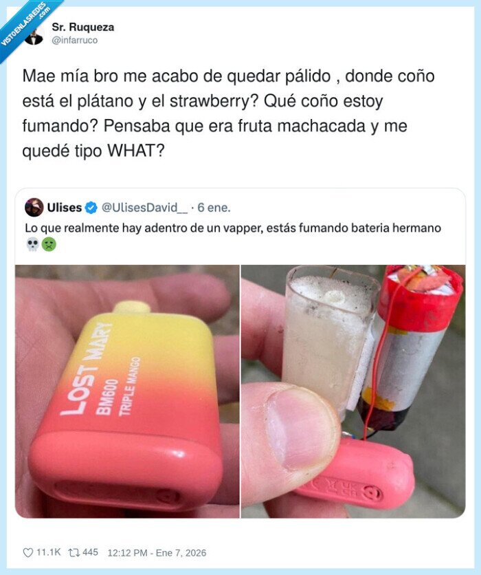 vaper,bateria,mango,fruta,sorpresa