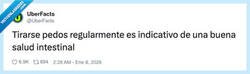 Enlace a Yo no me tiro pedos, hago chequeos médicos preventivos, por @UberFacts