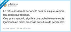 Enlace a Yo tranquilo: no es paz mental, es procrastinación premium, por @LaOximoron
