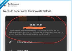 Enlace a Reservando mesa para cenar y para cortar: el pack completo, gracias, por @soycamarero