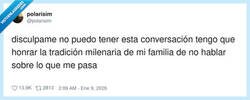 Enlace a La tradición familiar de reventar por dentro, por @polarisim