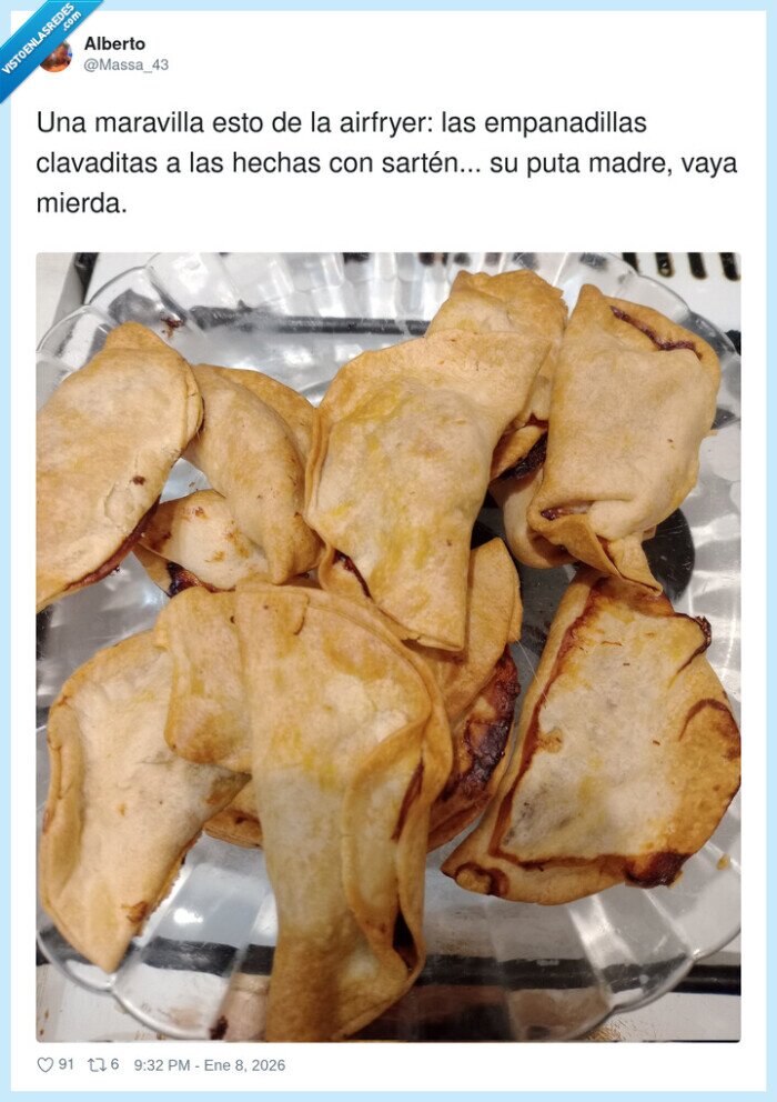 empanadillas,airfryer,cocina,comida,receta