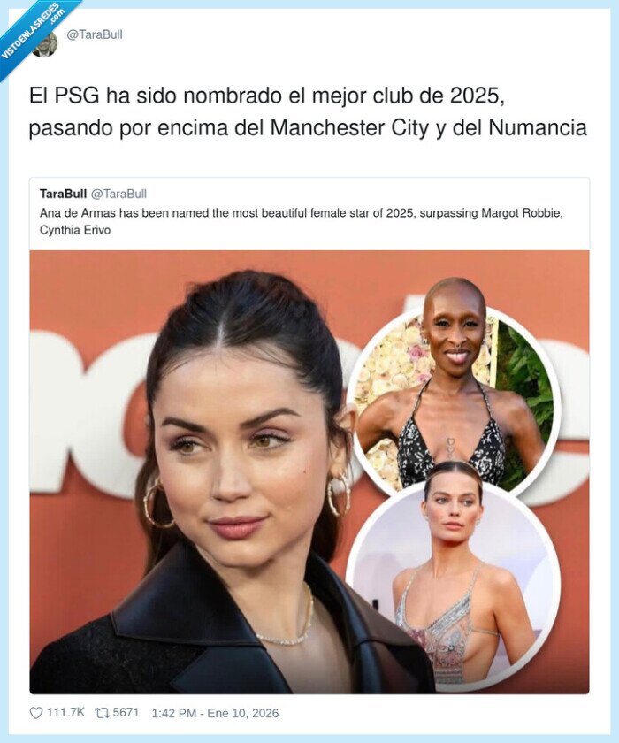 PSG,AnaDeArmas,2025,futbol,actriz