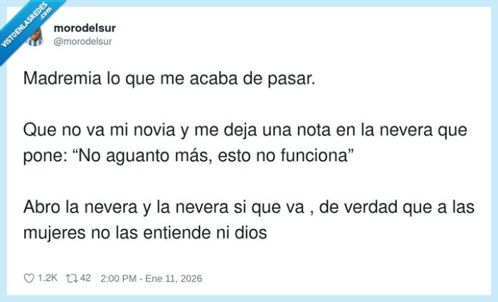 novia,nevera,nota,despido,mujeres
