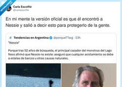 Enlace a Quiero creer que Nessie existe, por @carlaescoffie