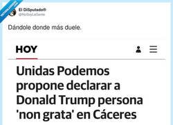 Enlace a Trump ya no duerme: le han vetado en Cáceres, el verdadero golpe geopolítico, por @NoSoyLaGente