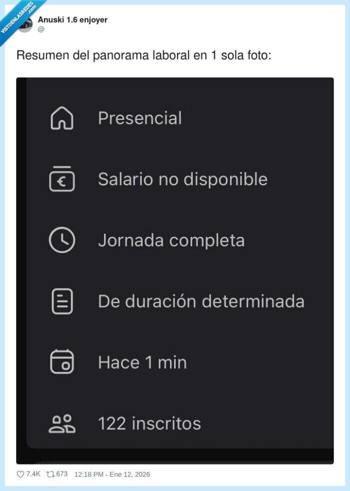 1712313 - Presencial, jornada completa y salario misterio: el tríptico de la ilusión