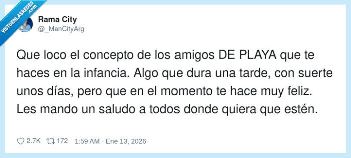 1712323 - Dedicado a todos esos amigos de playa de la infancia, por @_ManCityArg