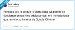 Enlace a Chrome diciéndome que aún están en 3º de la ESO, por @SantiLiebanaR