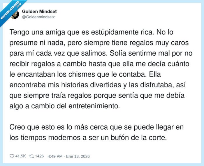 1712370 - Yo no chismeo: hago consultoría premium y cobro en regalos